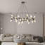 Luminaire suspendu moderne et minimaliste avec branche en tube givré (ampoule non incluse)