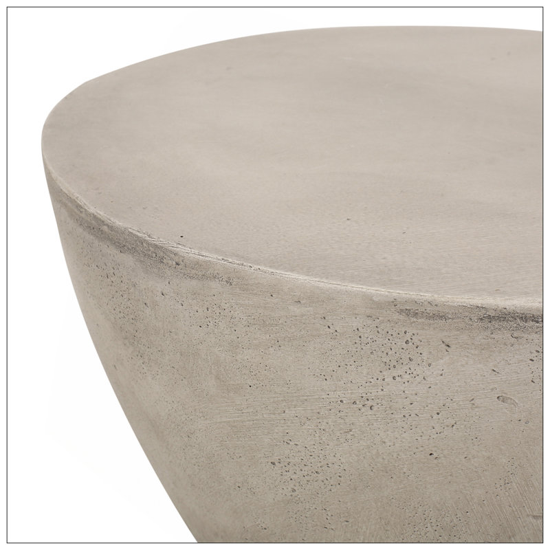 Outdoor MGO Side Table, Light Grey