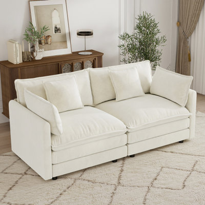 Cloud Sofa, Chenille Sofa, 2 Seater Sofa