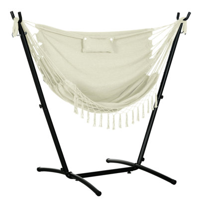 Chaise de patio avec hamac et support
