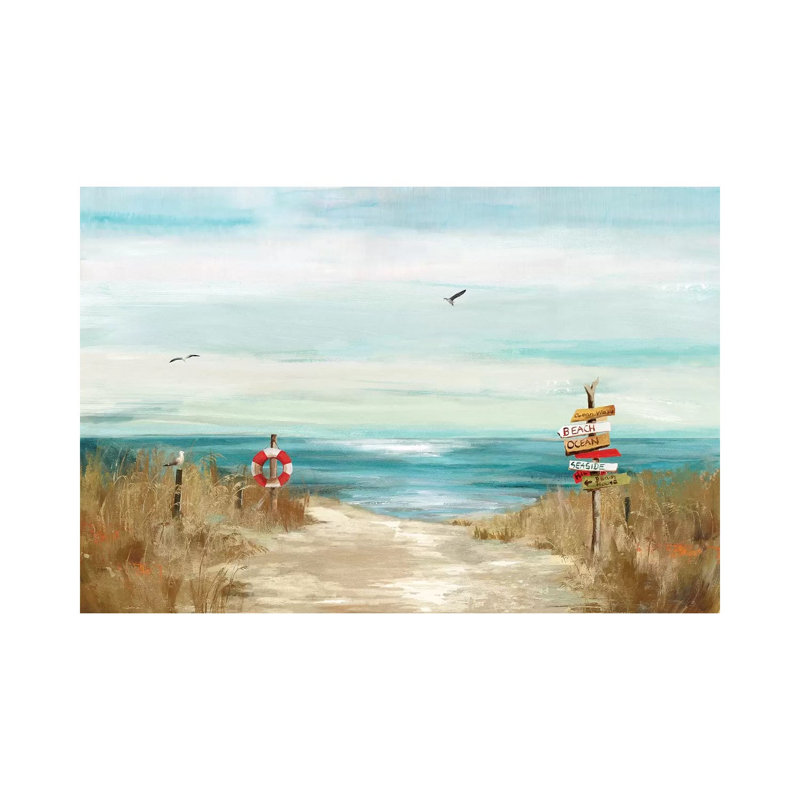 Beach Bird by Aimee Wilson - Wrapped Canvas Painting, 66.04 cm H x 45.72 cm W x 1.91 cm D