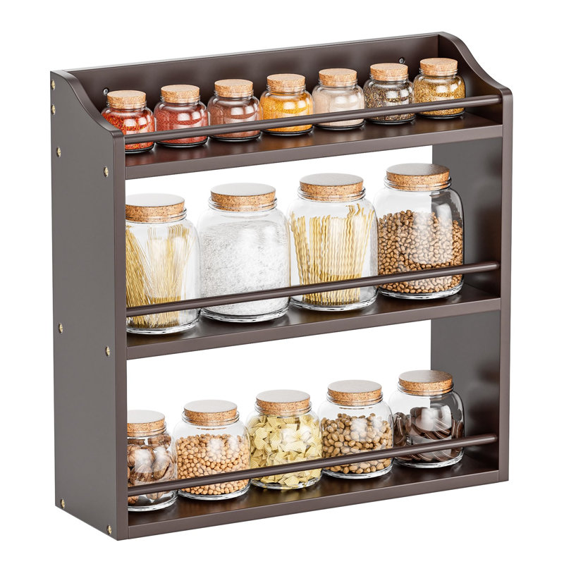 Stainless Steel Spice Rack, Brown