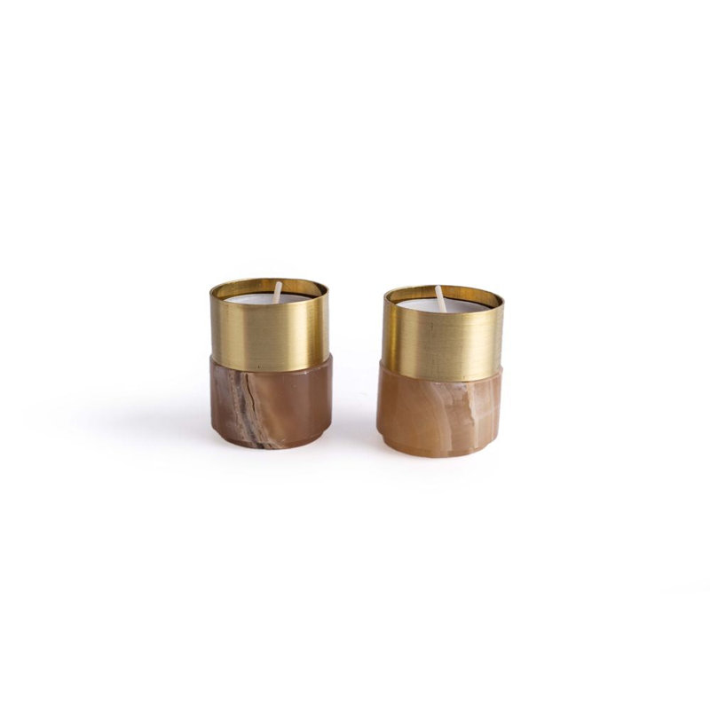 2'' H Stone Tabletop Candle Accessories
