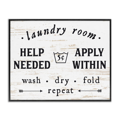 Laundry Room Help Needed Apply Within