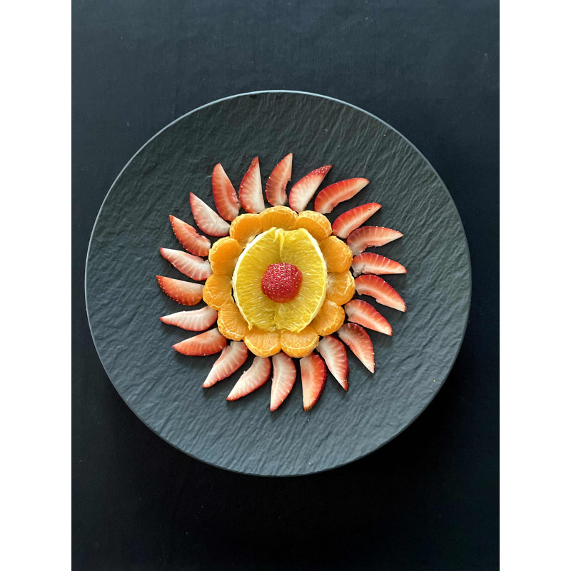 Villeroy & Boch Manufacture Rock Universal Coupe 9.75" Dinner Plate, Black
