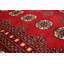 Tapis unique en laine noué à la main style Bokhara des années 2010 de 9 pi 1 po x 12 pi 6 po rouge / doré Hovnan