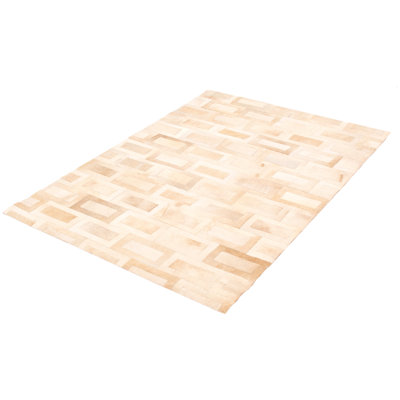 Jerdy Cowhide Geometric Indoor Rug