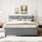 Kenn Linen Upholstered Bed with Trundle-1479921964-1479921962