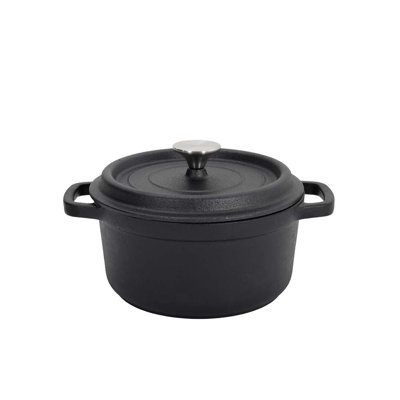 Belfry Kitchen Dickson 3 L Non-Stick Cast Iron Stock Pot