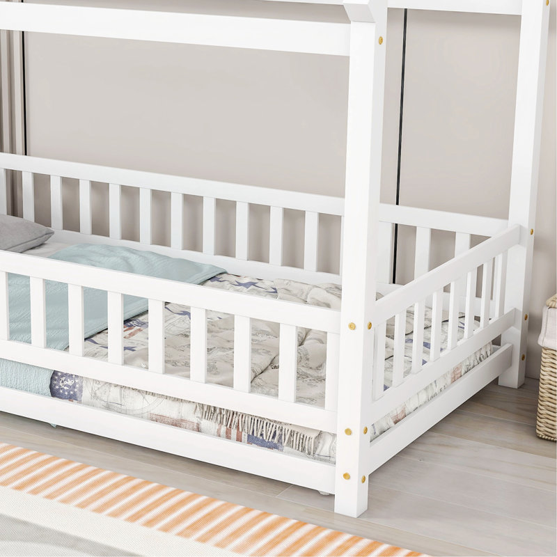 Bayze Platform Bed, Twin, White