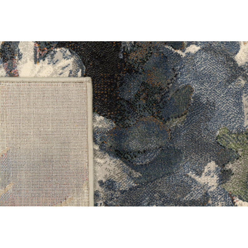 Trosper Floral Indoor Rug, Rectangle 5'3" x 7'7"