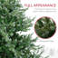 Arbre de Noël artificiel 6 pi avec 795 branches, ouverture automatique, base en acier, forme large, branches faciles à façonner
