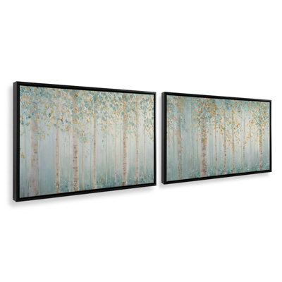Ensemble de 2 impressions Golden Birch Serenity