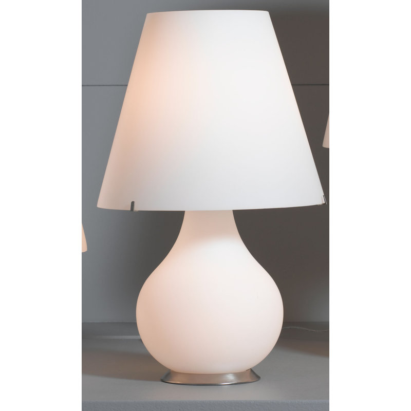 Lamp, 55 cm H x 34cm W x 34cm D, White
