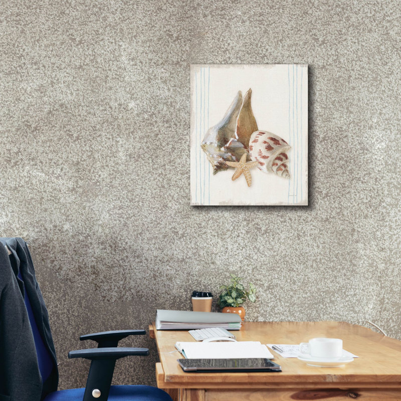 «Floursack Nautical Shells 2» par Danhui Nai, art mural sur toile, H 24 po x l 20 po