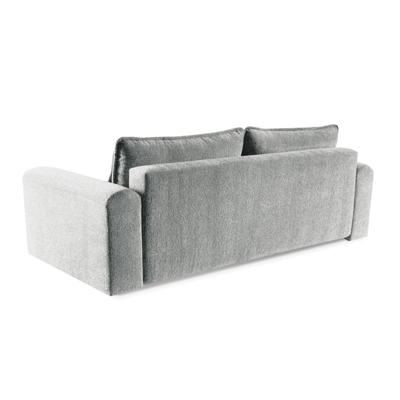 Taylir 3 Seater Chenille Sofa Bed, Grey
