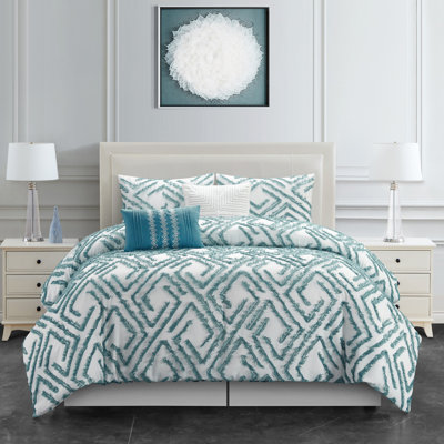 Amelie 5 Piece Geometric Comforter Set