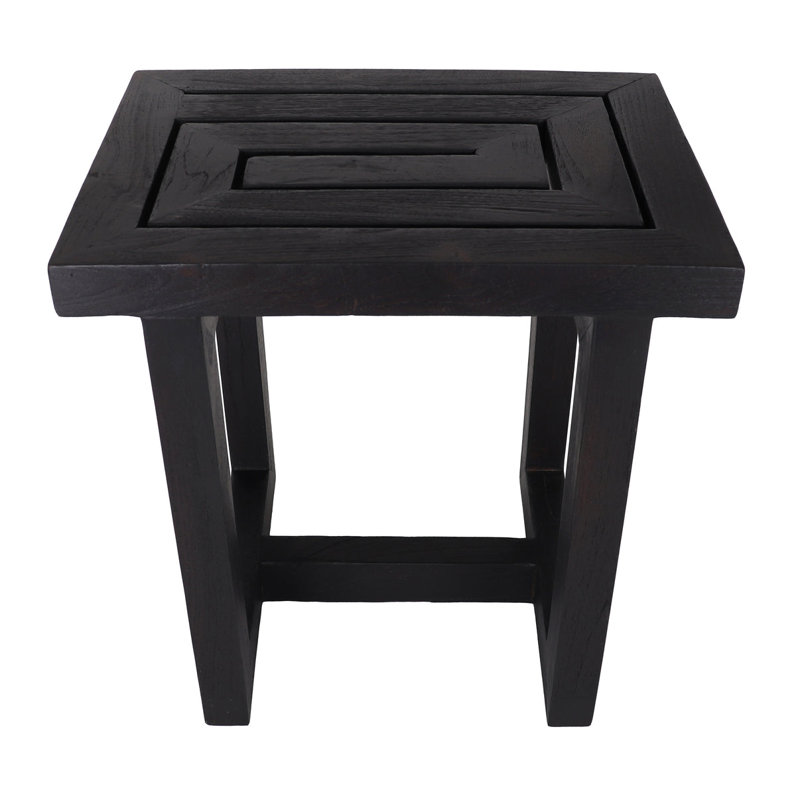 Clarendon Teak Shower Bench, Blackened