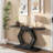 Modern Console Table With Striking Hexagon Legs, Premium Fir Veneer Finish, Durable Mdf Construction, Functional Storage, Easy Assembly - Ideal Entryway Accent Table For Hallway-876670739