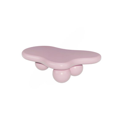 Table basse de salon de 47 pouces avec pieds roses