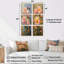 Kenyatta - Ensemble de 6 reproductions d'art sur toile florales-1553668034-1553668035