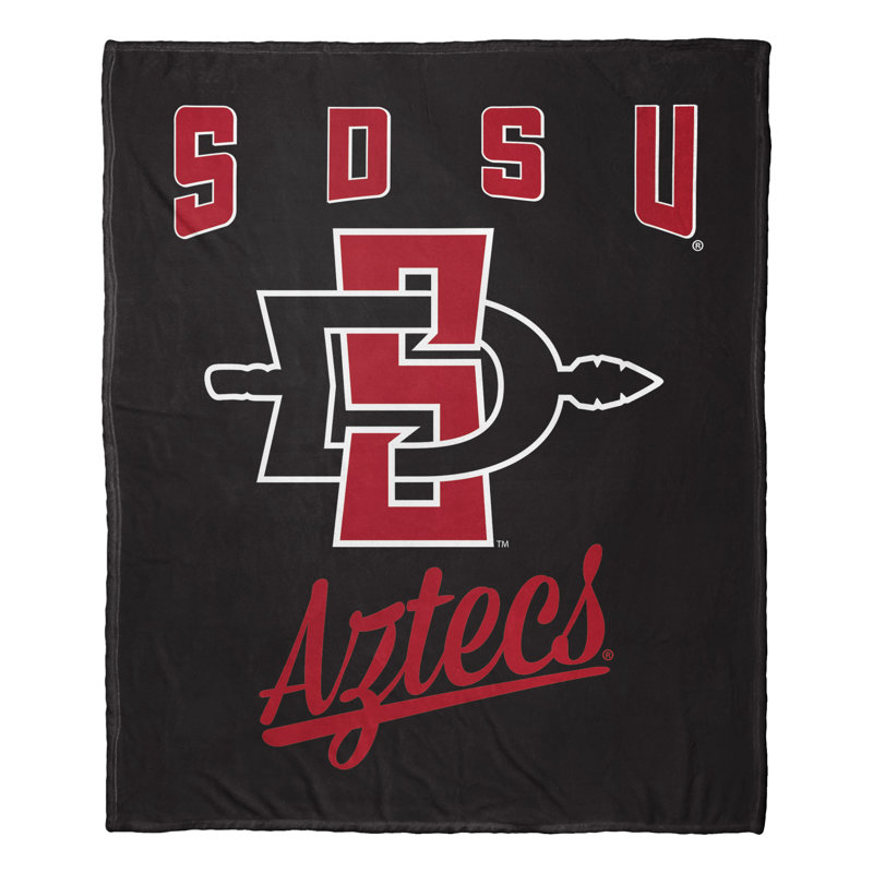 NCAA Silk Touch Throw Blanket, Ultra-Soft College Sports Fan Accent, 50 x 60 Inches, San Diego State