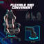  Gaming Chair with Footrest, Reclining Computer Chair, Pink-1768117337