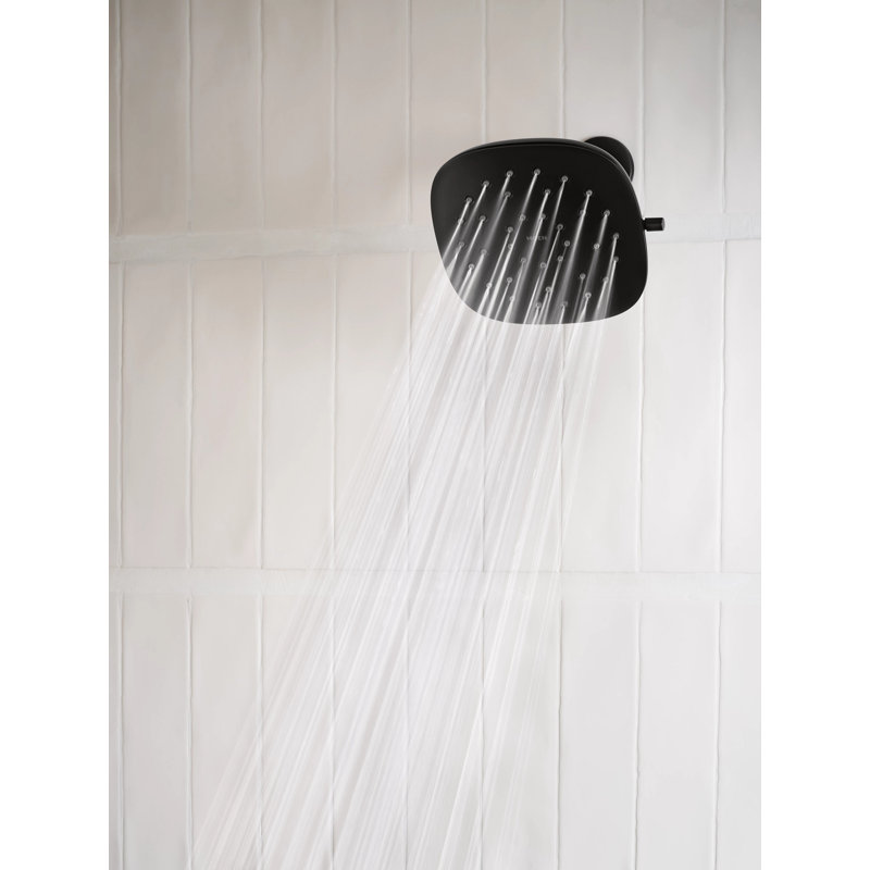 Verso Fixed Shower Head, Matte Black