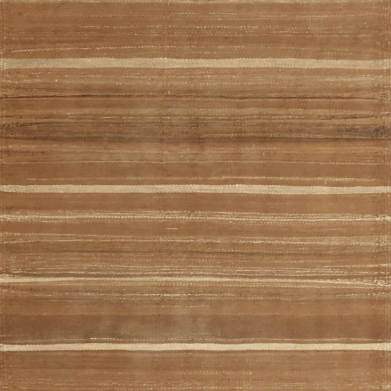Tapis brun contemporain, Carré 6 pi