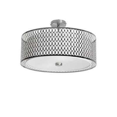 Kirkbride 3 - Light Dimmable Drum Chandelier