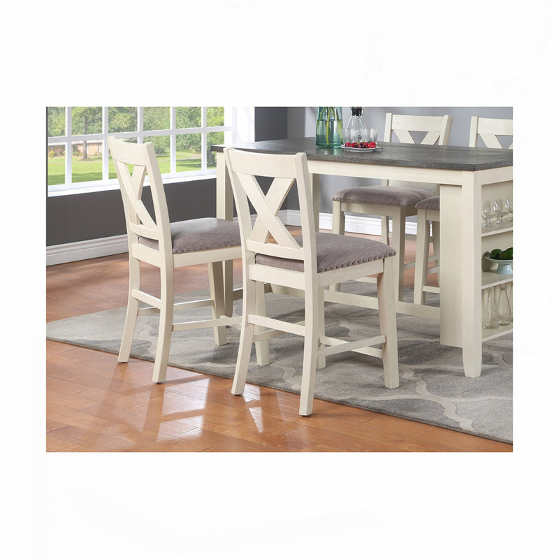 Ensemble de chaises, Brun, Blanc, crème