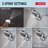 5-Setting HydroRain 2-in-1 Dual Shower Head with ProClean Spray-108830761