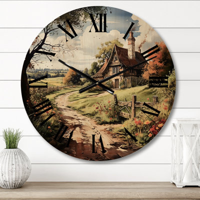 Horloge murale en bois massif Norita
