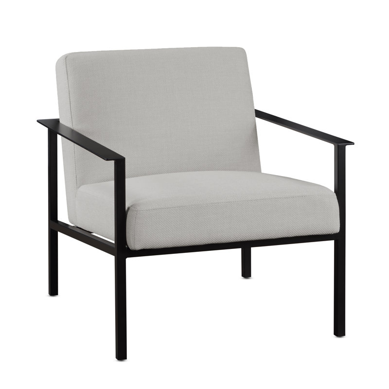 Arst Upholstered Armchair, Oatmeal White 100% Polyester