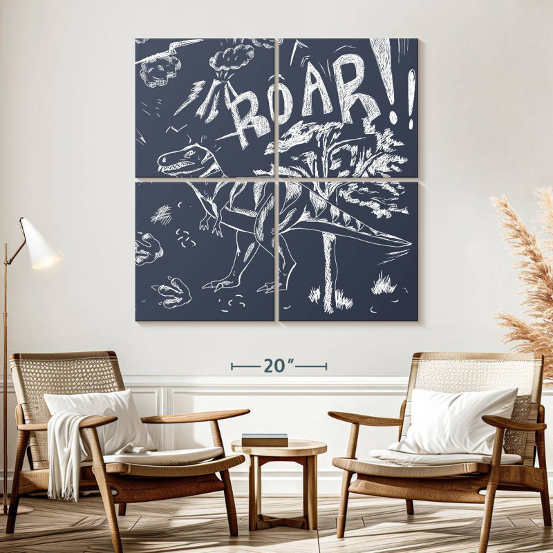 Brampt Sketchy Roar, 57" H x 57" W