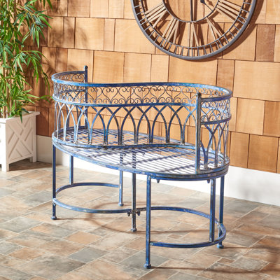 Banc tête-à-tête en fer Yelverton
