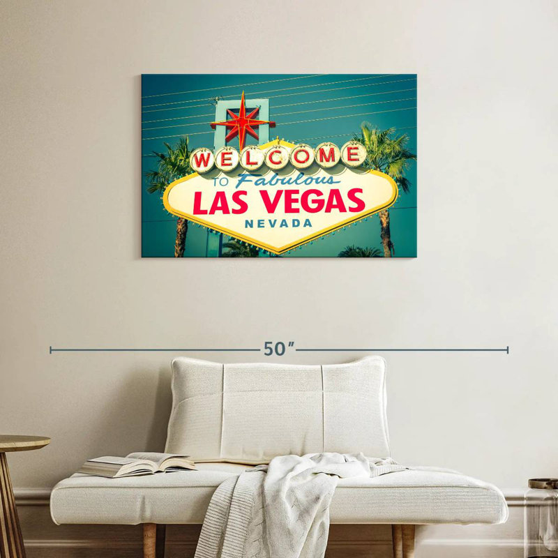 Panneau de bienvenue Vanna Las Vegas, H 24 po x l 36 po