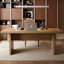 Bureau moderne et simple en bois massif-1374001993