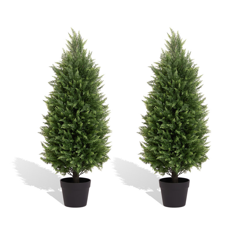 Arbre topiaire artificiel en faux cèdre, 36