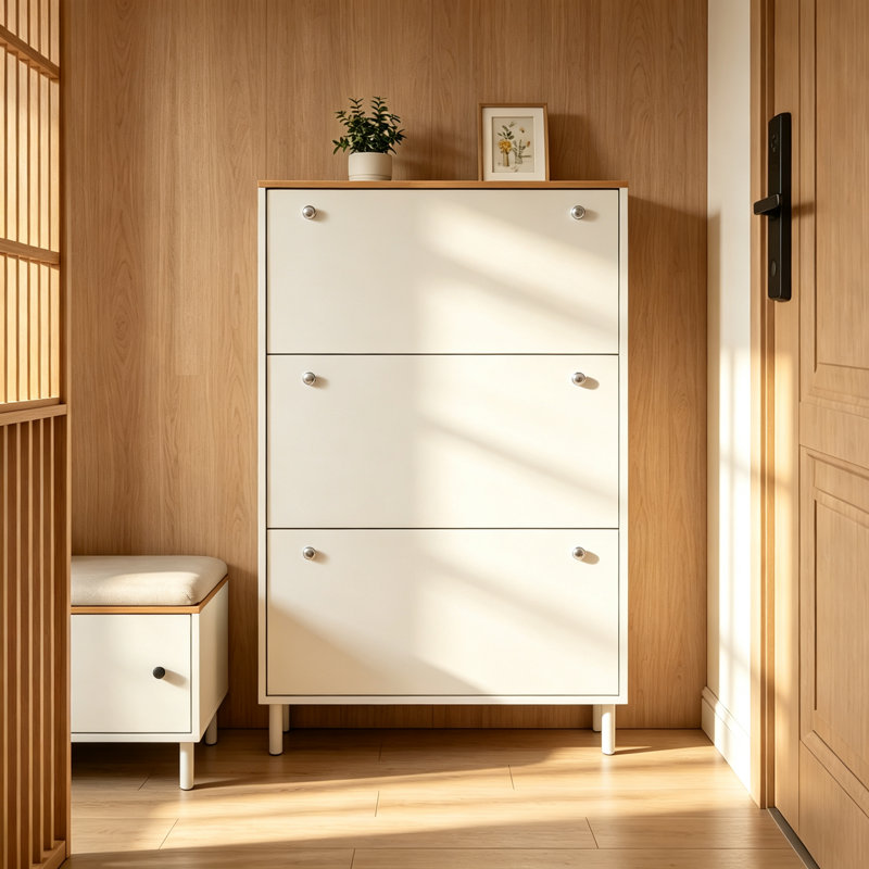 24 Pair Shoe Storage Cabinet