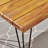 Industrial Wood And Metal Rectangular Dining Table