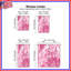 Rideaux de fenêtre à motif floral rose transparent et obscurcissant - 2 panneaux-423650739-423650743