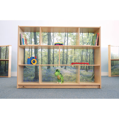 8 Compartment Solid Wood Shelving Unit