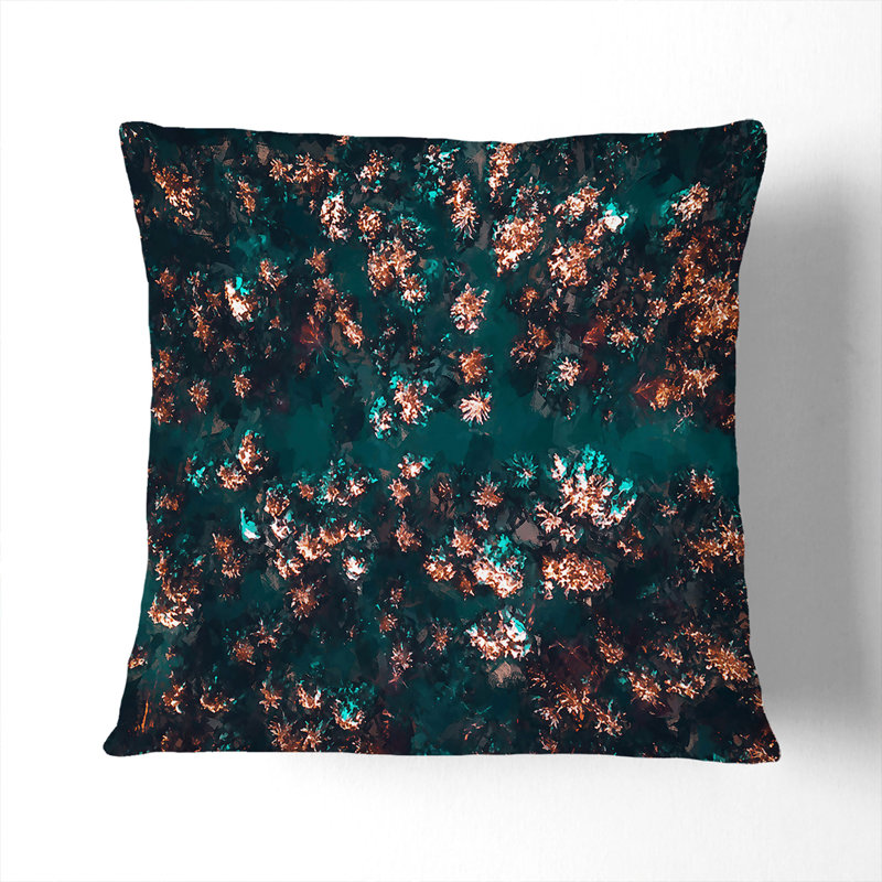 Abstract Square Cushion, 40cm H x 40cm W x 15cm D, White