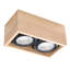 Riner Solid Wood Flush Mount