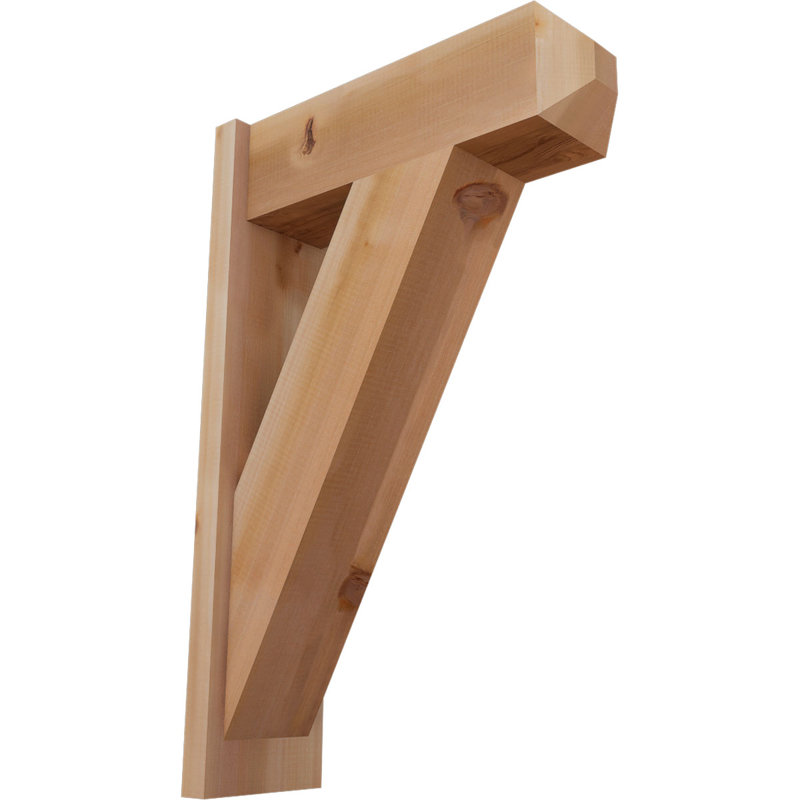 Artisan traditionnel en bois rustique, P 22 po x H 34 po, Cèdre rouge occidental l 7 1/2 po (lisse)
