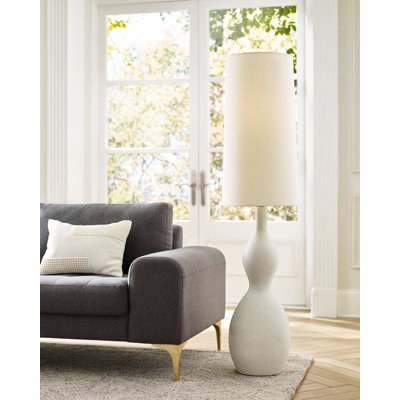 Lunsford 58'' Traditional Floor Lamp with Outlet