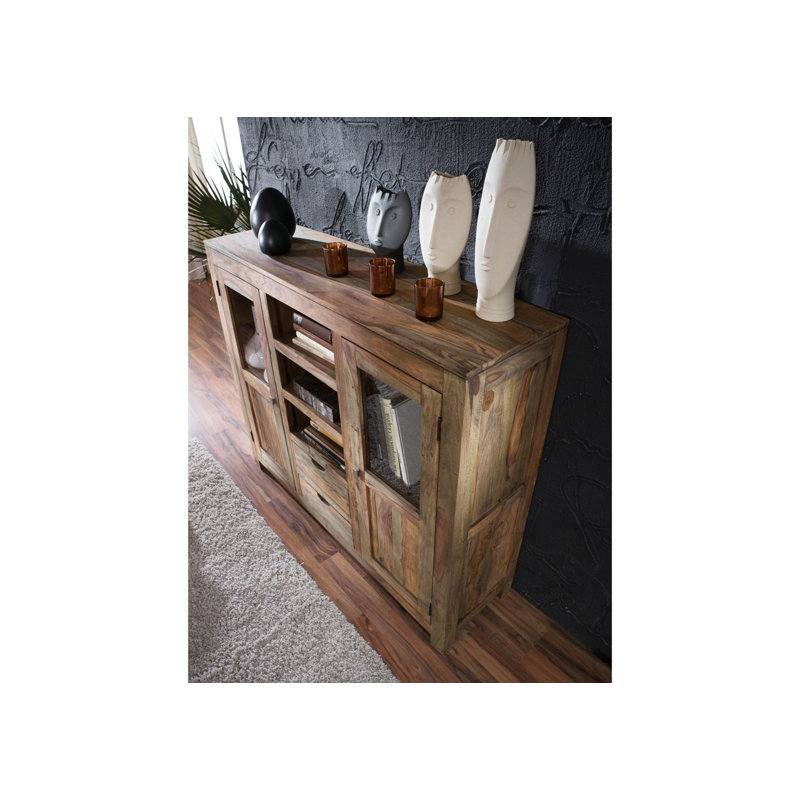 Nature 140cm Solid Wood Sideboard