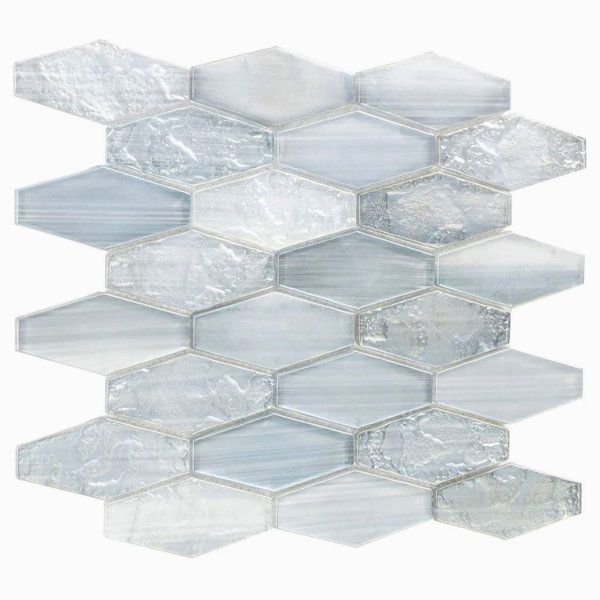 Verre 10.63 In. X 11.7 In. Glass Mosaic Wall And Floor Tile (8.6 Sq Ft/Case) - 10 Pack