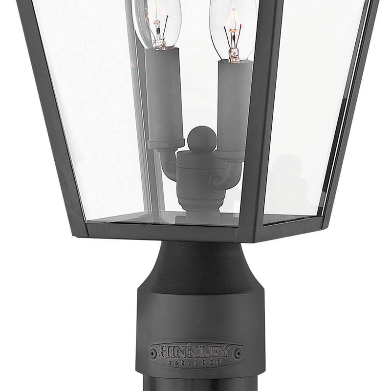 Alford Place Outdoor 2-Light Lantern Head, Museum Black
